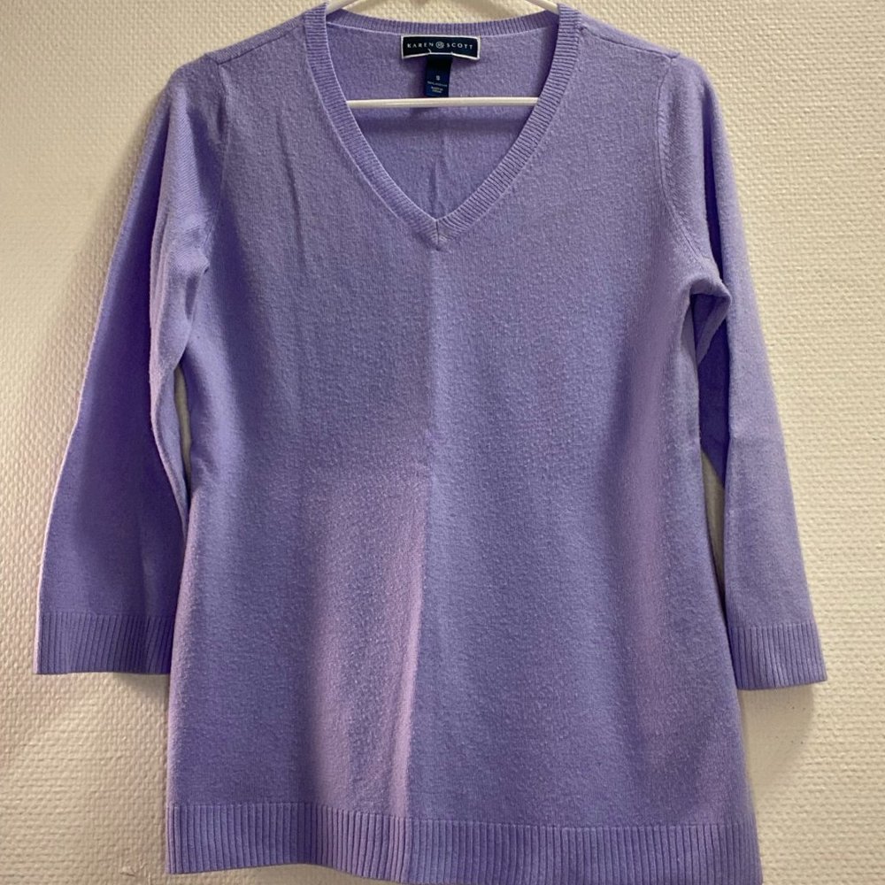 Lavender Karen Scott sweater